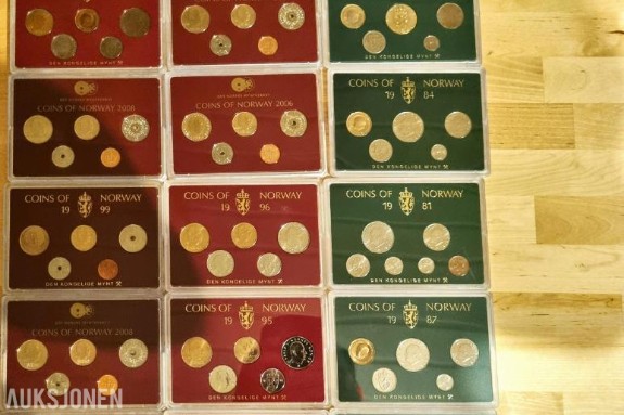 NORGES BANK - COINS OF NORWAY - MYNTSETT SAMLING